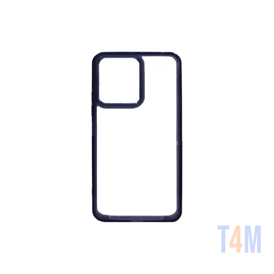 Capa de Silicone Transparente para Xiaomi Redmi 13C/Poco C65 Preto